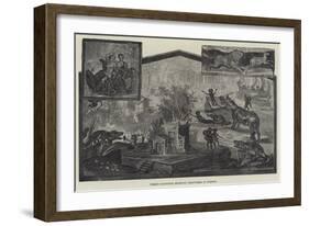 Fresco Paintings Recently Discovered in Pompeii-null-Framed Giclee Print