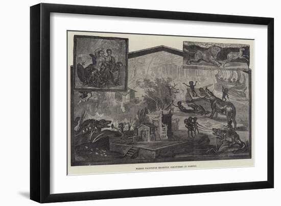 Fresco Paintings Recently Discovered in Pompeii-null-Framed Giclee Print