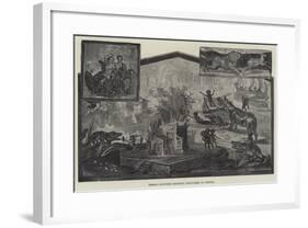 Fresco Paintings Recently Discovered in Pompeii-null-Framed Giclee Print