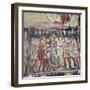 Fresco (reconstruction) of Ladies of Minoan Royal Court, Knossos, Greece, c20th century-Unknown-Framed Giclee Print