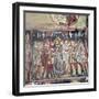 Fresco (reconstruction) of Ladies of Minoan Royal Court, Knossos, Greece, c20th century-Unknown-Framed Giclee Print