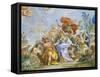 Fresco with Apotheosis of Medici Family-Luca Giordano-Framed Stretched Canvas