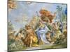 Fresco with Apotheosis of Medici Family-Luca Giordano-Mounted Giclee Print