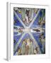 Frescoed Stone Cross-null-Framed Giclee Print