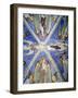 Frescoed Stone Cross-null-Framed Giclee Print