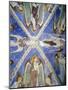 Frescoed Stone Cross-null-Mounted Giclee Print