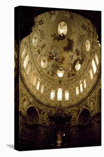 Frescoed Vault of Elliptical Dome, Sanctuary of Vicoforte, Vicoforte, Piedmont, Italy-Francesco Gonin-Stretched Canvas