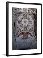 Frescoed Vaulted Ceiling of an Hall, Lateran Palace, Italy, Lazio Region, Rome-null-Framed Giclee Print