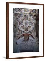 Frescoed Vaulted Ceiling of an Hall, Lateran Palace, Italy, Lazio Region, Rome-null-Framed Giclee Print