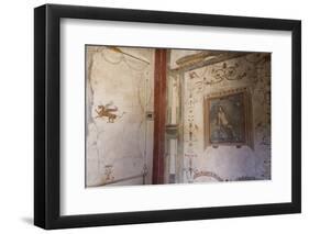 Frescoes, Casa Dell'Ara Massima, Roman Ruins of Pompeii, Campania, Italy-Eleanor Scriven-Framed Photographic Print