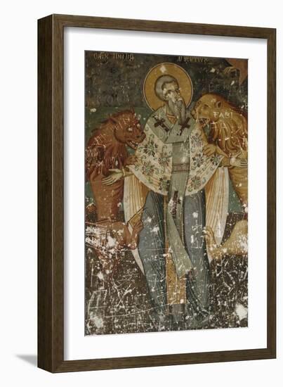 Frescoes, Exonarthex of Saint Nicholas Church-null-Framed Giclee Print