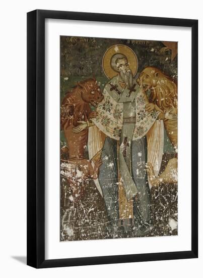 Frescoes, Exonarthex of Saint Nicholas Church-null-Framed Giclee Print