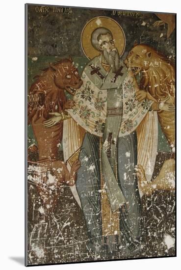 Frescoes, Exonarthex of Saint Nicholas Church-null-Mounted Giclee Print