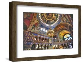 Frescoes, Holy Trinity Cathedral, founded 1902, Sibiu, Transylvania Region, Romania-Richard Maschmeyer-Framed Photographic Print