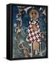 Frescoes in 14th Century Visoki Decani Monastery, Kosovo and Metohija, Serbia-Russell Gordon-Framed Stretched Canvas