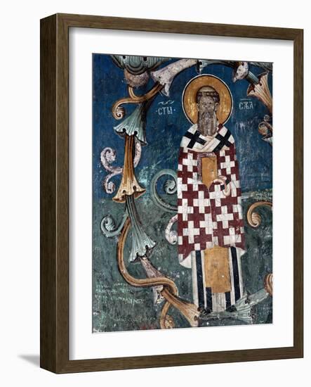 Frescoes in 14th Century Visoki Decani Monastery, Kosovo and Metohija, Serbia-Russell Gordon-Framed Photographic Print