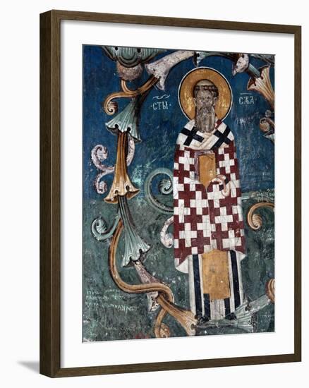 Frescoes in 14th Century Visoki Decani Monastery, Kosovo and Metohija, Serbia-Russell Gordon-Framed Photographic Print