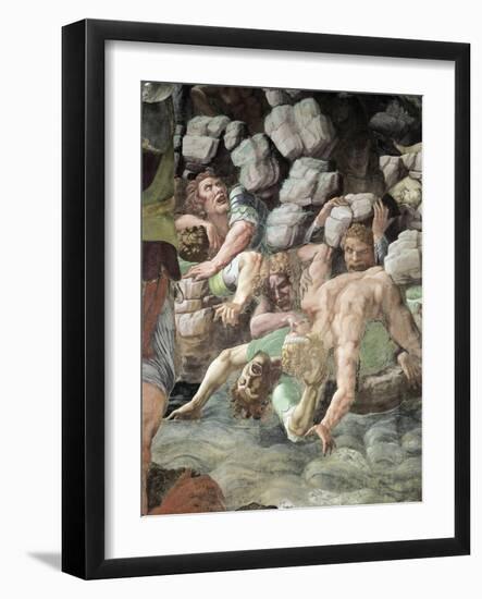 Frescoes in Chamber of Giants-Giulio Romano-Framed Giclee Print