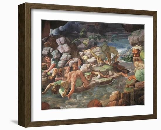 Frescoes in Chamber of Giants-Giulio Romano-Framed Giclee Print