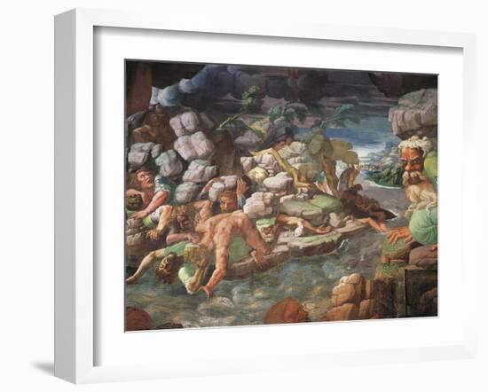 Frescoes in Chamber of Giants-Giulio Romano-Framed Giclee Print