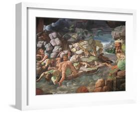 Frescoes in Chamber of Giants-Giulio Romano-Framed Giclee Print