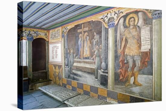 Frescoes in Church of St Constantine and Helena-null-Stretched Canvas