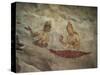 Frescoes of Cloud Maidens on the Rock at Sigiriya, Dating from the 5th Century AD, Sri Lanka-David Beatty-Stretched Canvas