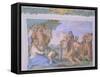 Frescoes of Gallery in Villa Chigi, Rome-Pietro da Cortona-Framed Stretched Canvas