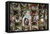 Frescoes of the Ceiling of Sistine Chapel-Michelangelo Buonarroti-Framed Stretched Canvas