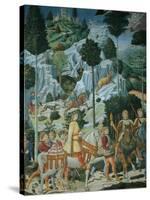 Frescoes of the Chapel of the Magi-Benozzo Gozzoli-Stretched Canvas