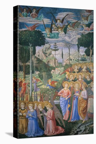 Frescoes of the Chapel of the Magi-Benozzo Gozzoli-Stretched Canvas