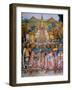 Frescoes of the Government Palace, Agreement Between the Four Masters of Tlaxcala, 1956-86-Xochitiotzin Desiderio Hernandez-Framed Giclee Print