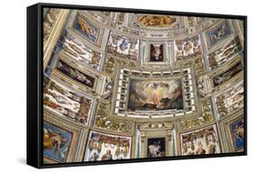 Frescoes on the ceiling of the Gallery of Maps, Vatican Museum, Rome, Lazio-Godong-Framed Stretched Canvas