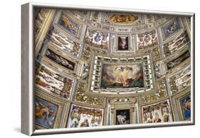 Frescoes on the ceiling of the Gallery of Maps, Vatican Museum, Rome, Lazio-Godong-Framed Photographic Print