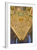 Frescoes on the Ceiling of the Gallery of the Maps, Vatican Museums, Rome, Lazio, Italy, Europe-Carlo Morucchio-Framed Photographic Print