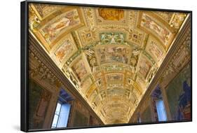 Frescoes on the Ceiling of the Gallery of the Maps, Vatican Museums, Rome, Lazio, Italy, Europe-Carlo Morucchio-Framed Photographic Print