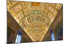 Frescoes on the Ceiling of the Gallery of the Maps, Vatican Museums, Rome, Lazio, Italy, Europe-Carlo Morucchio-Mounted Photographic Print