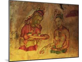 Frescoes, Sigiriya (Lion Rock), UNESCO World Heritage Site, Sri Lanka, Asia-Jochen Schlenker-Mounted Photographic Print