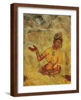 Frescoes, Sigiriya (Lion Rock), UNESCO World Heritage Site, Sri Lanka, Asia-Jochen Schlenker-Framed Photographic Print