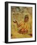 Frescoes, Sigiriya (Lion Rock), UNESCO World Heritage Site, Sri Lanka, Asia-Jochen Schlenker-Framed Photographic Print