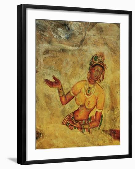 Frescoes, Sigiriya (Lion Rock), UNESCO World Heritage Site, Sri Lanka, Asia-Jochen Schlenker-Framed Photographic Print