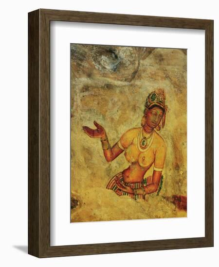 Frescoes, Sigiriya (Lion Rock), UNESCO World Heritage Site, Sri Lanka, Asia-Jochen Schlenker-Framed Photographic Print