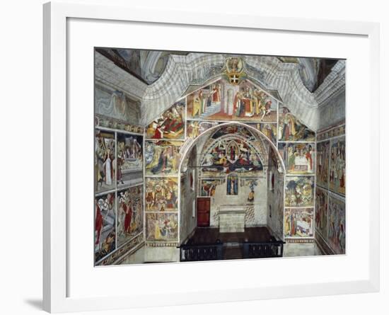 Frescos, 1491, in Notre-Dame Des Fontaines Chapel, La Brigue, France-Giovanni Canavesio-Framed Giclee Print