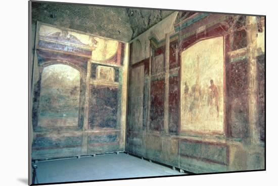 Frescos in the Tablinium, House of Livia, 1st Century AD-null-Mounted Giclee Print