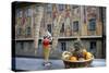 Frescos on Old Town Hall in Bamburg, Germany-Dave Bartruff-Stretched Canvas