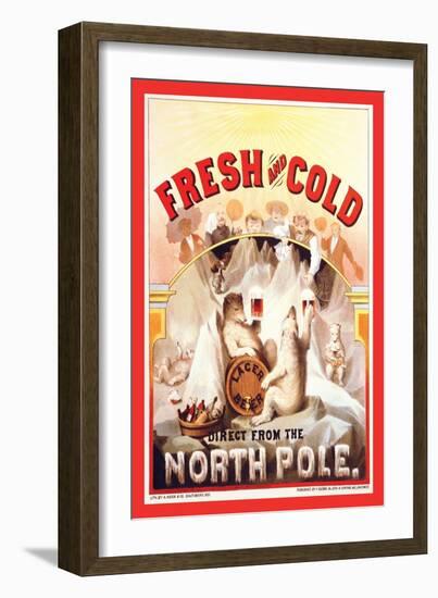 Fresh and Cold, Direct from the North Pole-F. Klemm-Framed Art Print