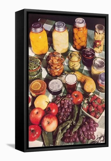 Fresh and Preserved Fruits-null-Framed Stretched Canvas