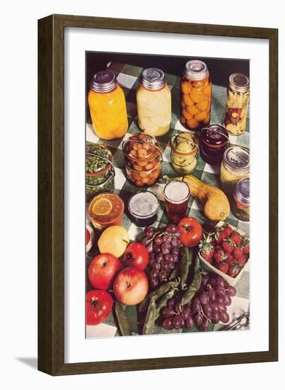 Fresh and Preserved Fruits-null-Framed Art Print