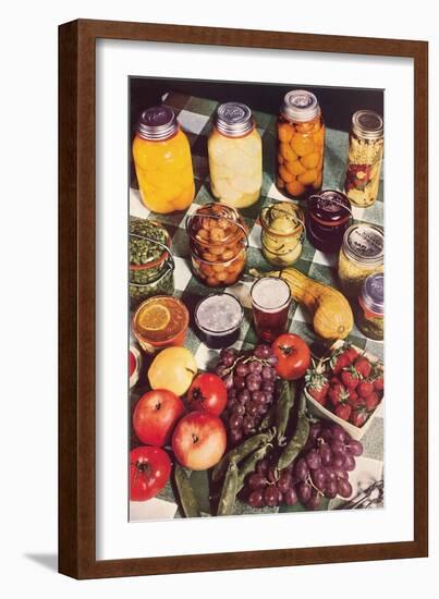 Fresh and Preserved Fruits-null-Framed Art Print