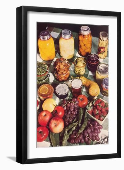 Fresh and Preserved Fruits-null-Framed Art Print